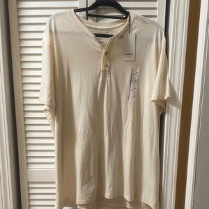 Goodfellow & Co Men's Casual Cream Button Down Shirt